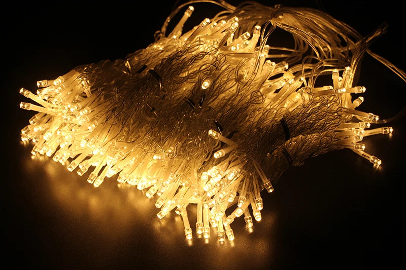 3x3/6x3/10x3m LED Icicle String Lights Christmas Fairy Lights Garland Outdoor Home For Wedding/Party/Curtain/Garden Decoration
