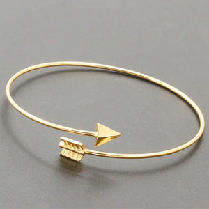 Open Cuff Punk Bracelets & Bangle Fashion Jewelry For Women Men pulseras mujer Heartbeat Leaf Arrow Triangle Heart Bracelet HOT - You Offer