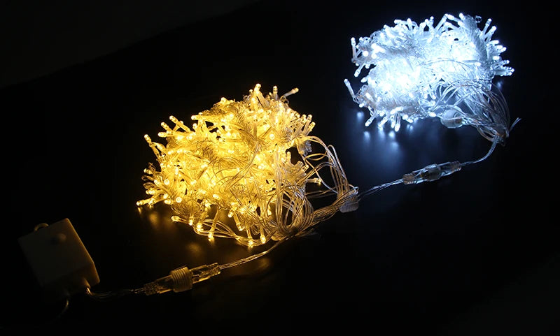 3x3/6x3/10x3m LED Icicle String Lights Christmas Fairy Lights Garland Outdoor Home For Wedding/Party/Curtain/Garden Decoration