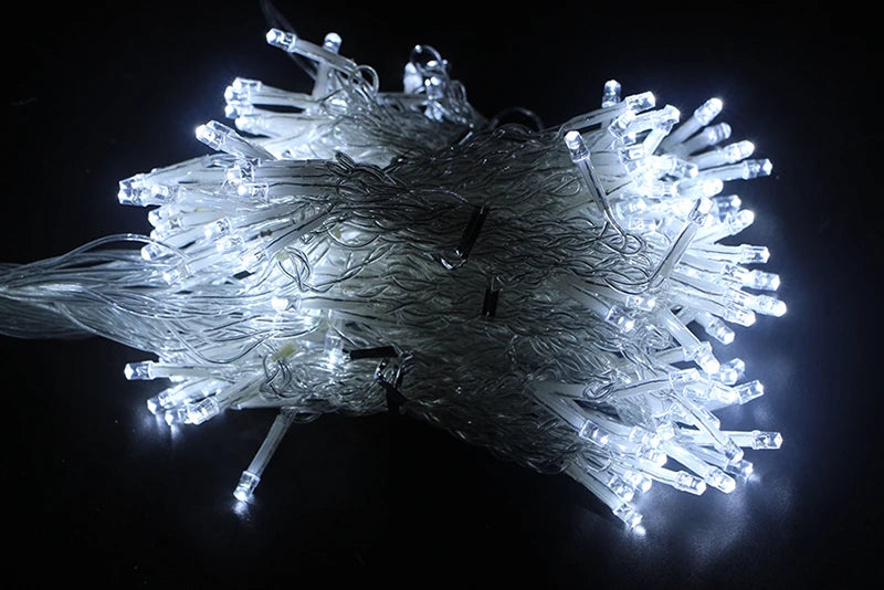 3x3/6x3/10x3m LED Icicle String Lights Christmas Fairy Lights Garland Outdoor Home For Wedding/Party/Curtain/Garden Decoration