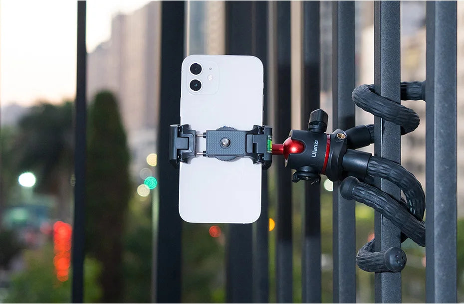 Ulanzi MT-33 Flexible Octopus Tripod for Phone Camera DSLR 2in1 Design Tripod With Phone Holder Side Cold Shoe 1/4'' Screw