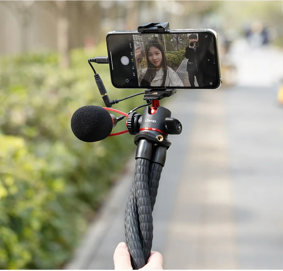 Ulanzi MT-33 Flexible Octopus Tripod for Phone Camera DSLR 2in1 Design Tripod With Phone Holder Side Cold Shoe 1/4'' Screw
