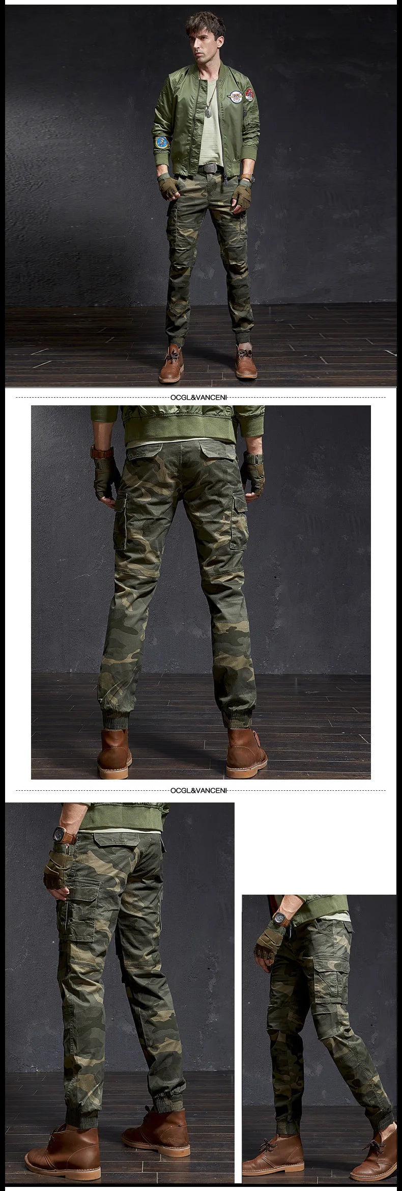 Fashion High Quality Slim Camouflage Casual Tactical Cargo Pants Male Streetwear Harajuku Joggers Men Clothing Camo Trousers - You Offer