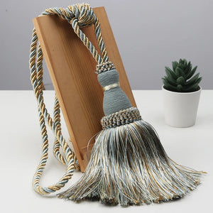 2Pcs Tassels Curtain Tieback Home Decoration Curtains Holder Buckle Rope Gold Hanging Balls Decor Living room Accessories