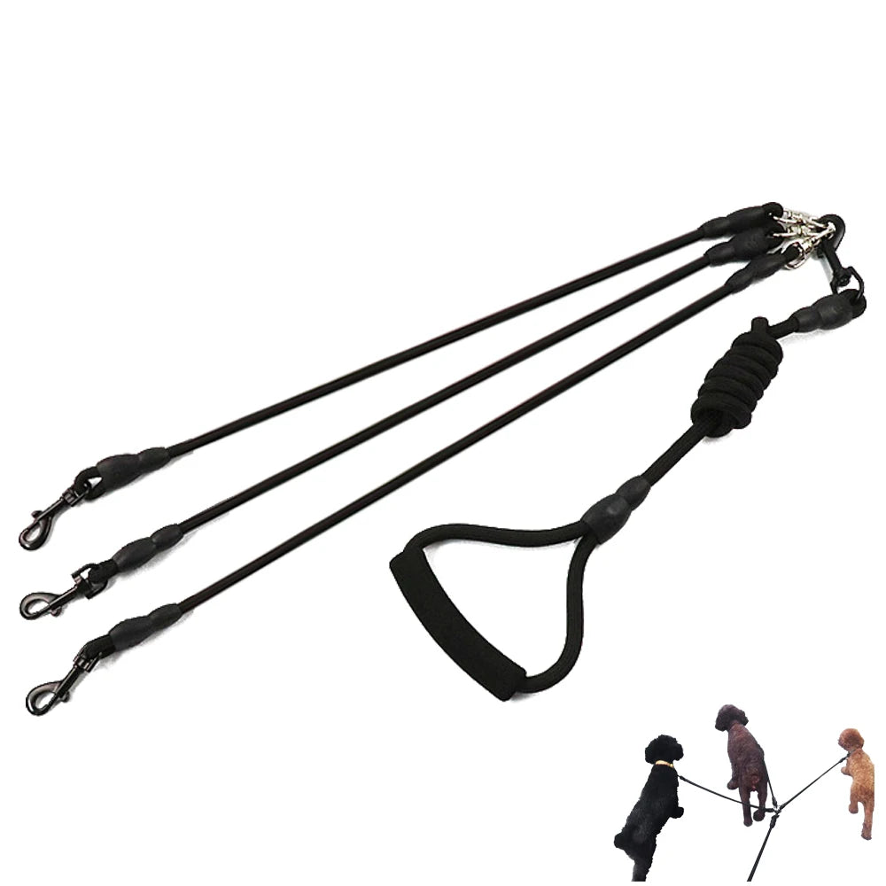 Nylon Dog Leash Durable For three Dogs Double Leashes for small big Dogs husky Chihuahua pitbull dog supplies for dropshipping
