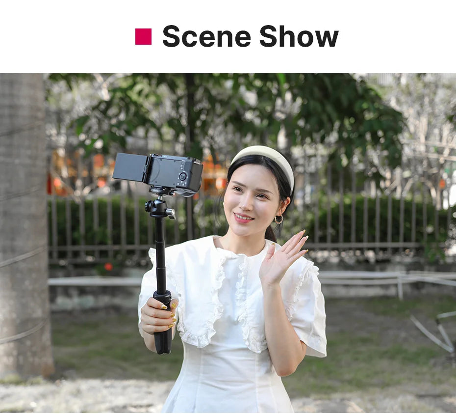 Ulanzi MT-46 Mini Tripod Extend With Quick Instal Release Kit For DSLR SLR Camera Smartphone Tripod Live With Cold Shoe