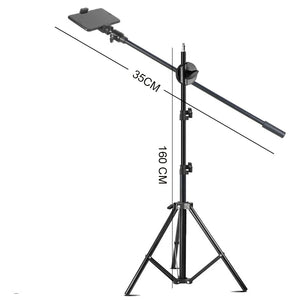 26CM Photography Led Video Ring Light Circle Fill Lighting Camera Photo Studio Phone Selfie Lamp With Tripod Stand Boom Arm