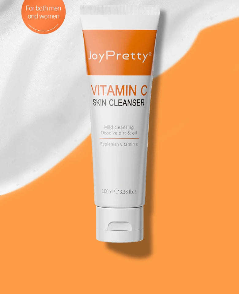 JoyPretty Vitamin C Whitening Skin Care Set Glutathione Face Cream Emulsions Serum Skin Whitener Korean Skin Care Products 5PCS