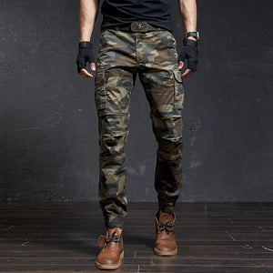 Fashion High Quality Slim Camouflage Casual Tactical Cargo Pants Male Streetwear Harajuku Joggers Men Clothing Camo Trousers - You Offer