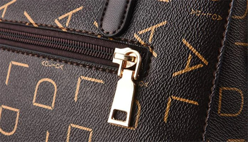 Fashion English Letter Handbag Women PU Leather Tassel Top-handle Bag Luxury Shoulder Bag Large Capacity Lady Tote Design Purse - You Offer