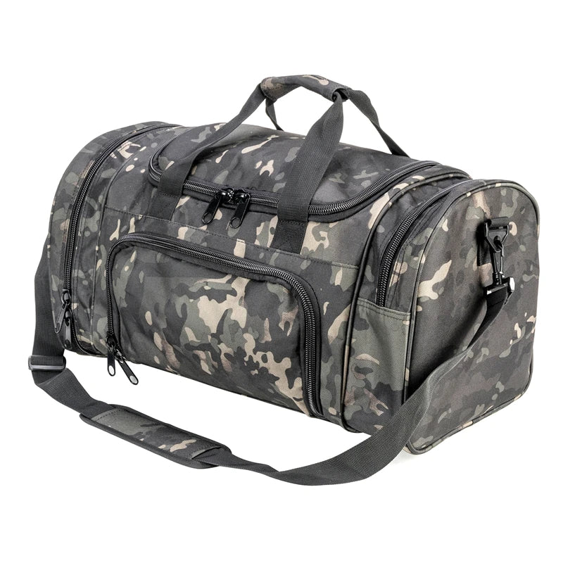Military Tactical Travel Bag Men Outdoor Handbag Sports Luggage Bags Weekend Gym Hiking Trekking Bag with Shoes Compartment - You Offer