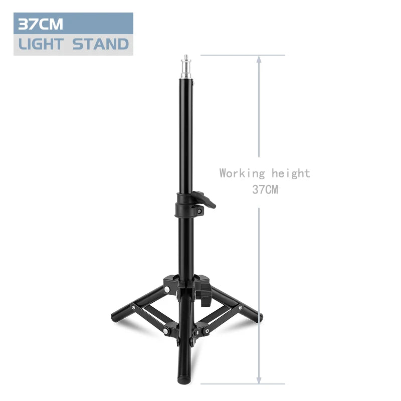 37/68/100/150/200CM Selfie Light Tripod 1/4 Screw Head Photography Portable Stand Trepied Smartphone For Mini Photo Studio