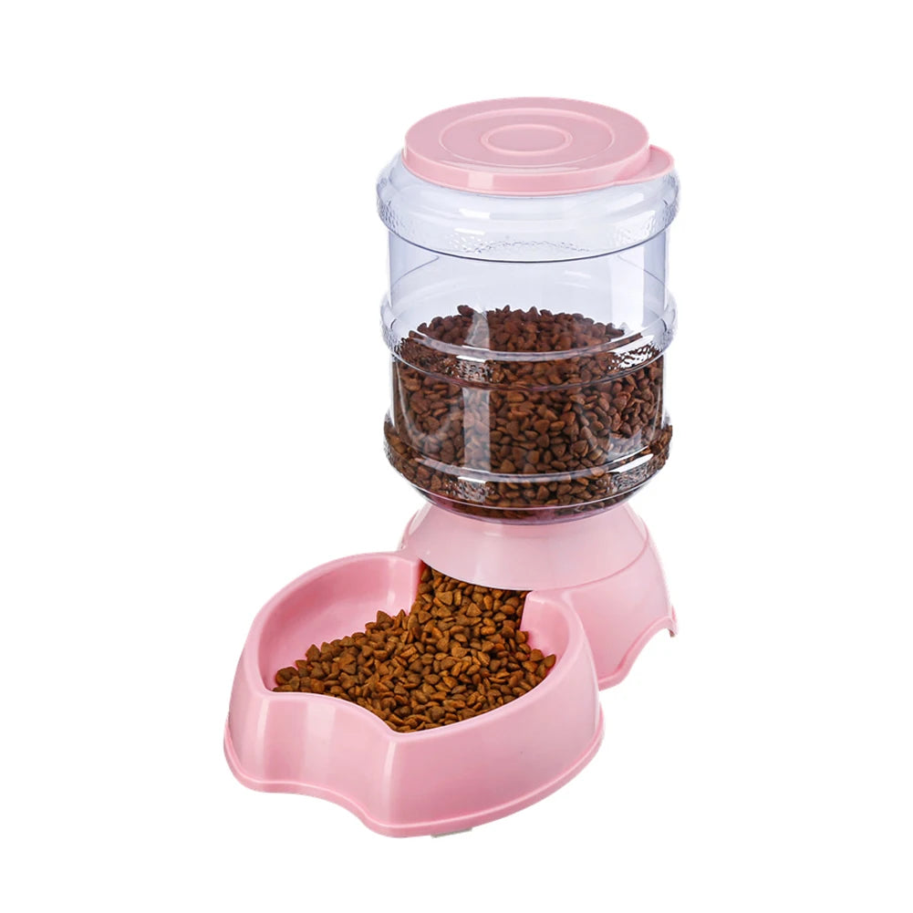 3.8 L Automatic Dog Feeder Waterer High Capacity Pet Food Bowl Gravity Water Dispenser Pet Bowl for Dogs Cats Dog Accessories