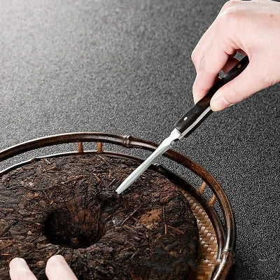 Stainless Steel Ebony Tea Knife, Pu 'er Tea Knife, Handmade Pry Tea Products Tea Ceremony Accessories, Tea Needles, High Quality