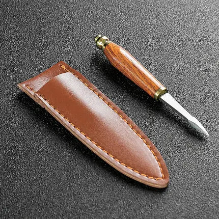 Stainless Steel Ebony Tea Knife, Pu 'er Tea Knife, Handmade Pry Tea Products Tea Ceremony Accessories, Tea Needles, High Quality