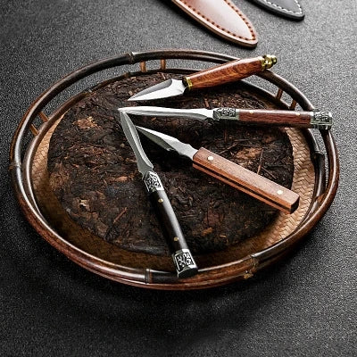 Stainless Steel Ebony Tea Knife, Pu 'er Tea Knife, Handmade Pry Tea Products Tea Ceremony Accessories, Tea Needles, High Quality