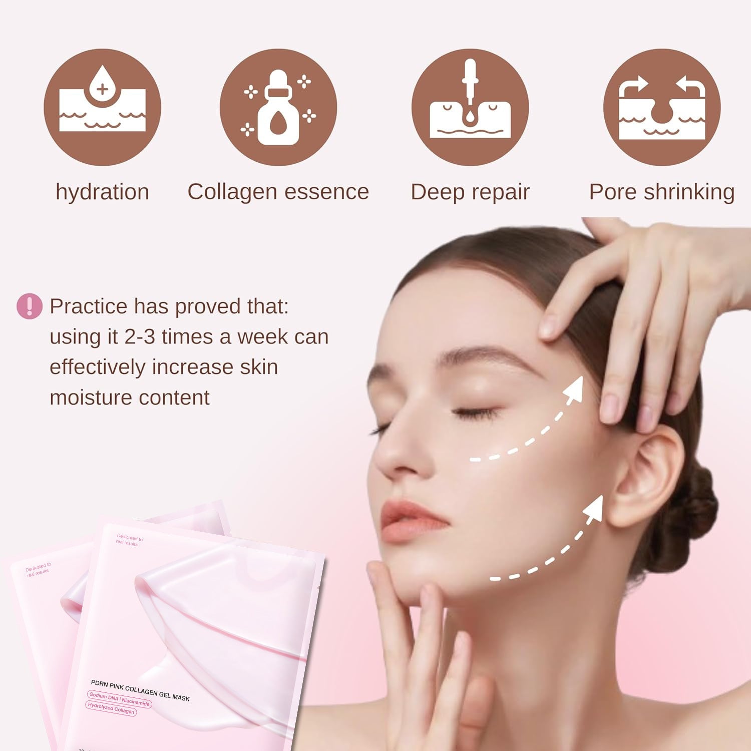 Overnight Collagen Mask Salmon DNA PDRN Face Mask For Glass Glow Skin Elasticity Hydrating Firming Smooth korean Skincare