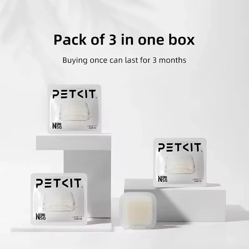 Origin PETKIT N50 Second Deodorant Cube Generation PURA MAX Cat Litter Box Automatic Pet Supplies Cats Puramax2 Parts Deodorizer