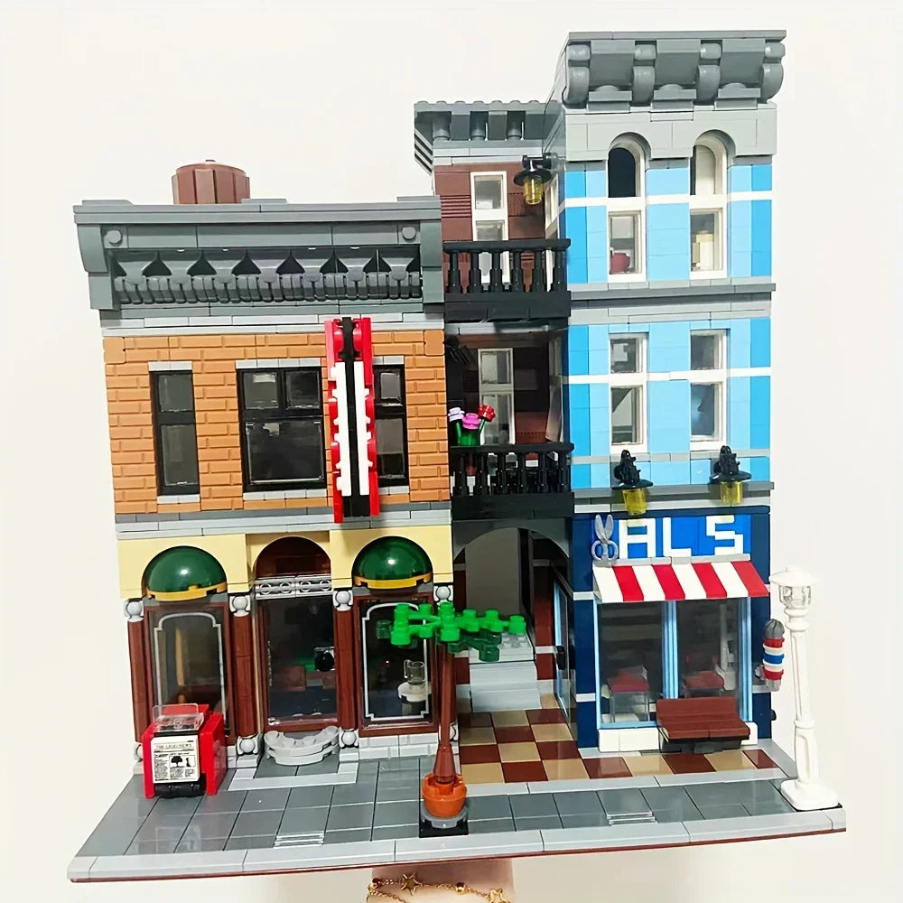 Creative Expert BrickBank Street View Building Blocks Assembly Model Sets Educational Toys Decor Gift For Kids Adults 10251