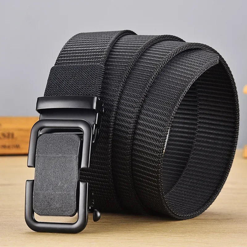 Xiaomi Toothless Automatic Buckle Nylon Belt Men Outdoor Waist Canvas Belts Leisure Breathable Canvas Belt Casual Tactical Belt
