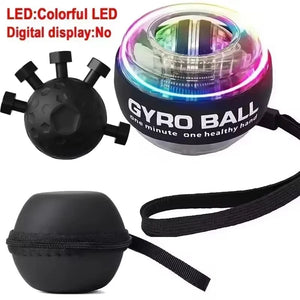 Self-Starting Wrist Gyro Ball Power Trainer Ball Wrist Strengthening Device Forearm Exerciser Strengthen Arms Fitness Equipmen