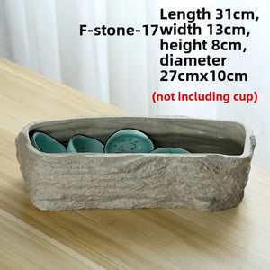 Large Size Cerc Tea Waing Basin Simulated Home Living Room Tea Cup Basin Tea House Coarse Cercs Tea Ceremony Accor...