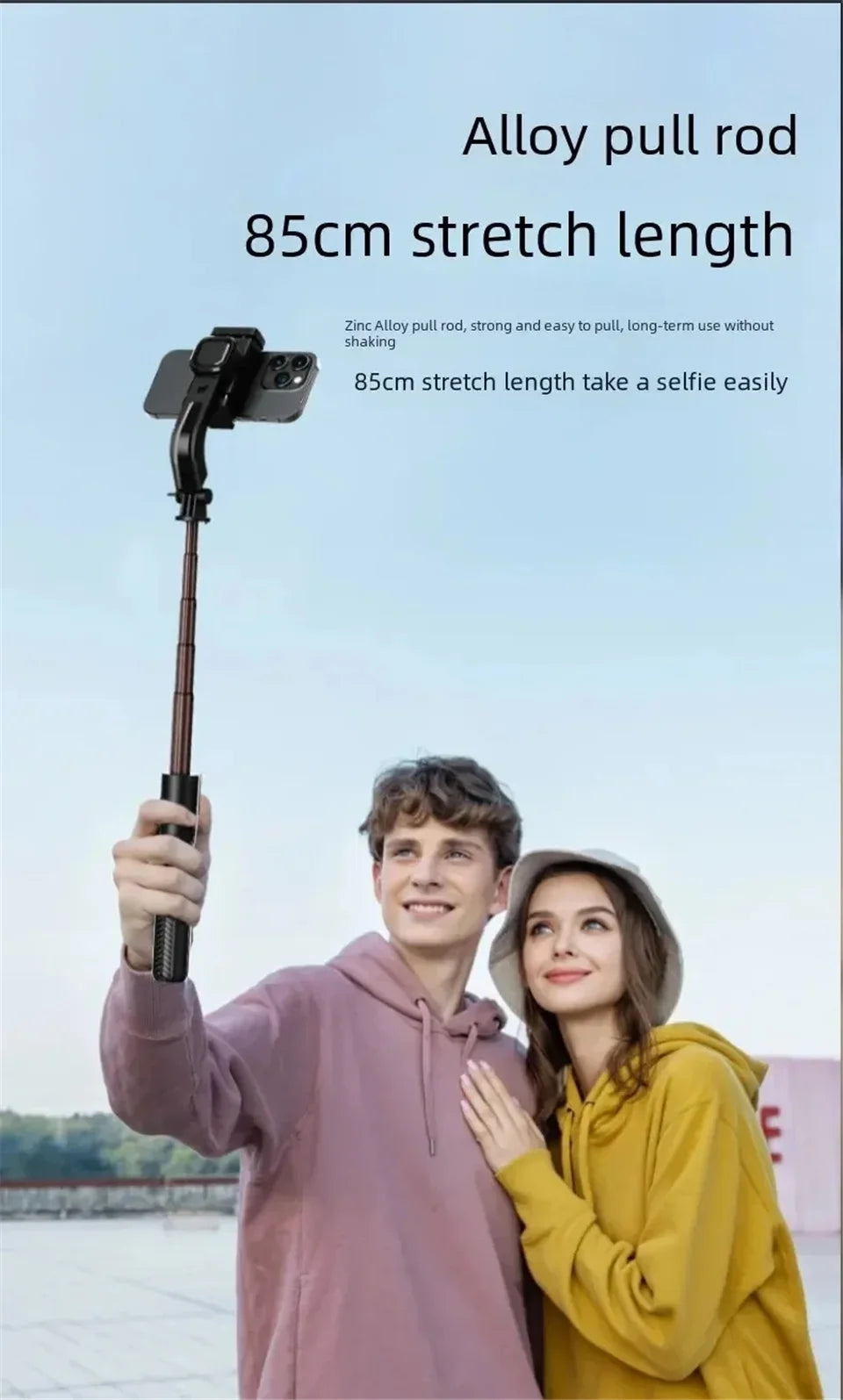 Roreta Telescopic Selfie Stick Tripod Monopod Stand Mobile Phone Support Wireless Gimbal Stabilizer For iOS Android Holder