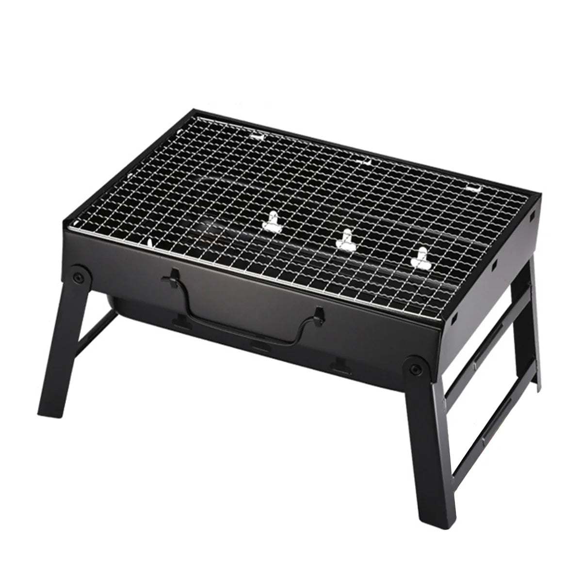 Portable BBQ Charcoal Grill Stainless Steel Small Mini BBQ Tool Kit Outdoor Cooking Camping Picnic Beach Portable BBQ - You Offer