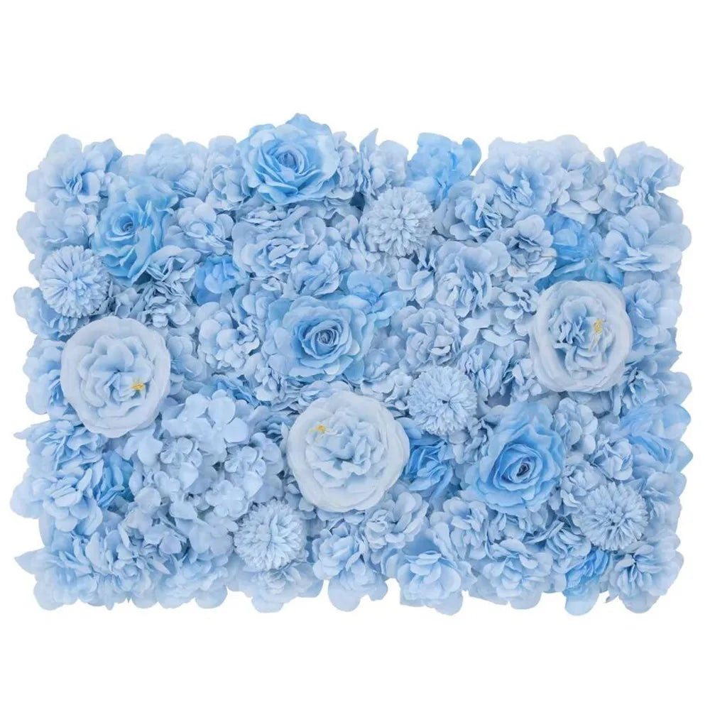 Pink Silk Rose Flower Wall Panels Artificial Flower for Wedding Decoration Baby Show Party Home Bedroom Backdrop Decor - You Offer