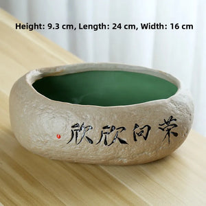 Large Size Cerc Tea Waing Basin Simulated Home Living Room Tea Cup Basin Tea House Coarse Cercs Tea Ceremony Accor...