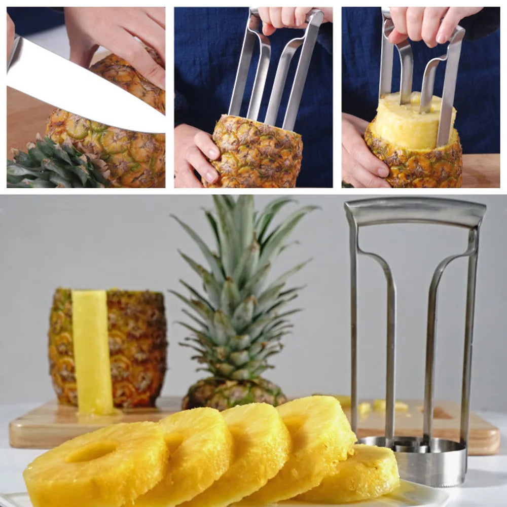Stainless Steel Pineapple Peeler Cutter Ananas Meat Extractor Cut Corer Remover Machine Home Kitchen Knife Slicer Fruit Tools - You Offer