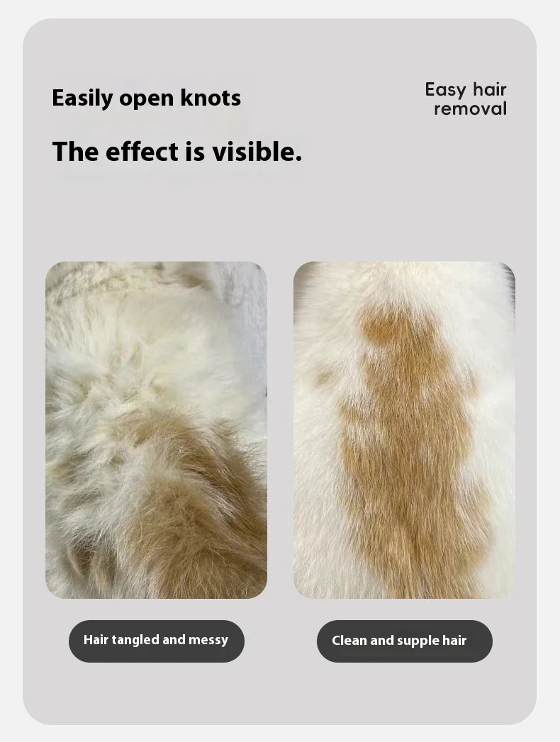 Pet Deshedding Brush with Curved Blade - Detangling Comb for Cats and Dogs Thinning knife Reduce Shedding