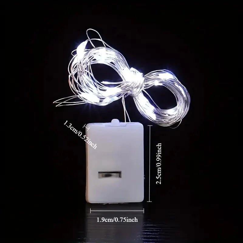 4PC/10PC/40PC LED2M20LED Fairy Battery Powered String Light,excluding battery,Used for Wedding,Party,Bedroom,Bouquet Decoration