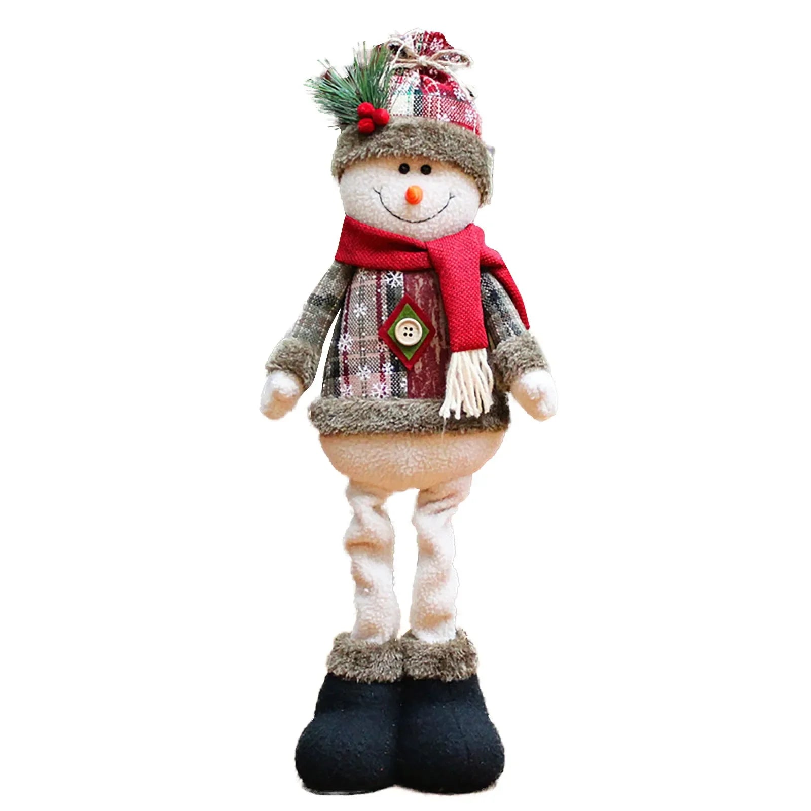 Hanging Christmas Plush Ornaments Set - Santa Snowman Elk Doll Decor for Xmas Tree, Home Party Gift & Stocking Stuffers 2025