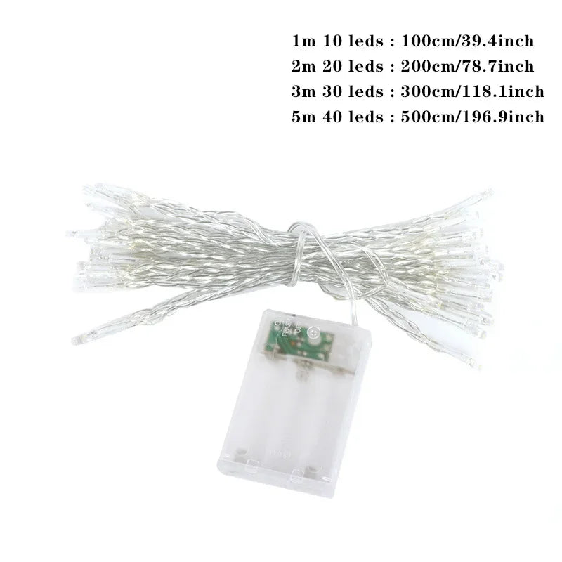 10/20/30/50M Outdoor Christmas LED String Light Garlands Decoraction Fairy Lamp For Indoor Garden Wedding Party Holiday Lights