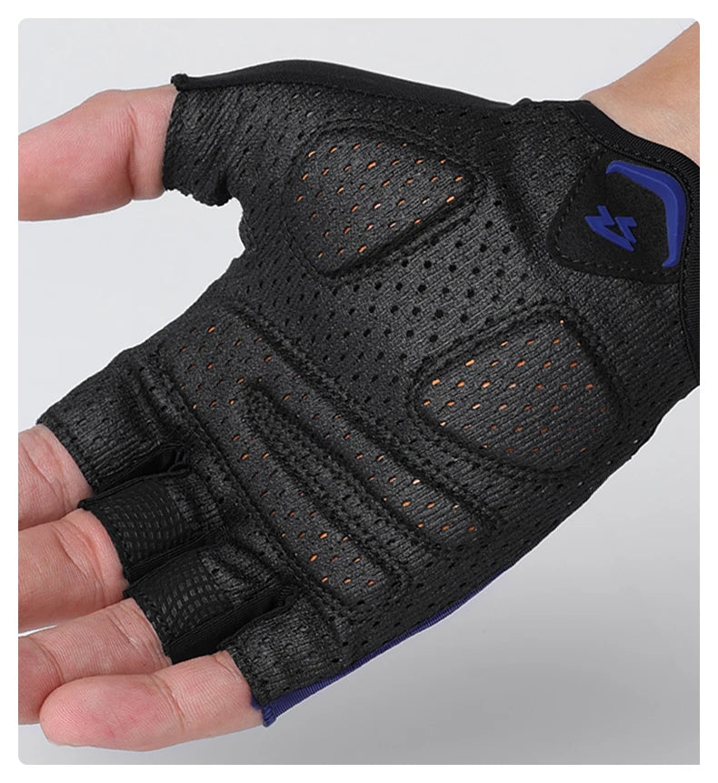 Lameda Bicycle Gloves Half Finger High Elasticity Men's Cycling Gloves Anti-slip Summer Gloves Shock-absorbing Bike Accessories