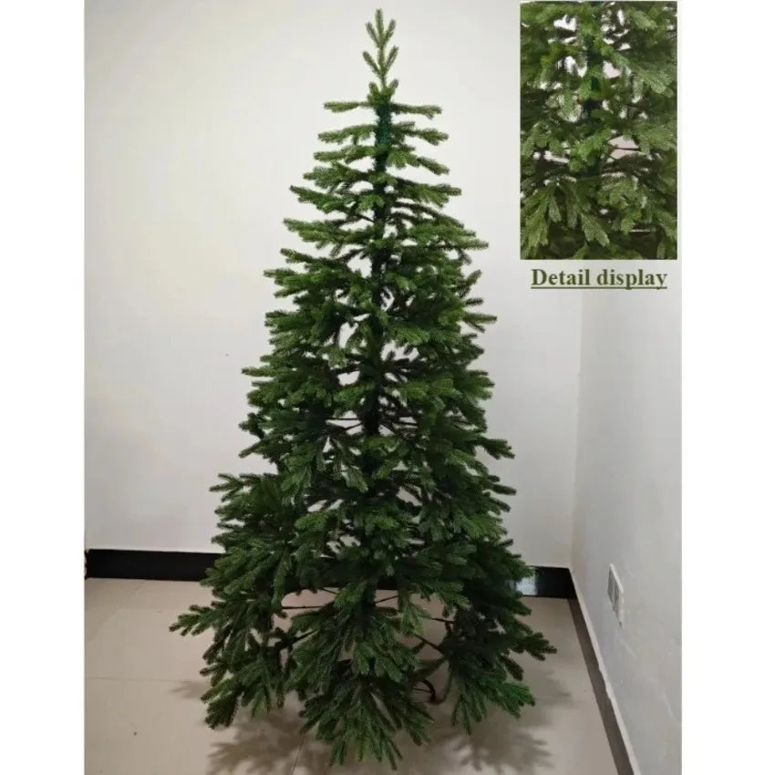 Artificial Christmas Tree 100% PE Encryption Material with Lights Large Christmas Tree 1.2m to 2.4m Family Christmas Decorations