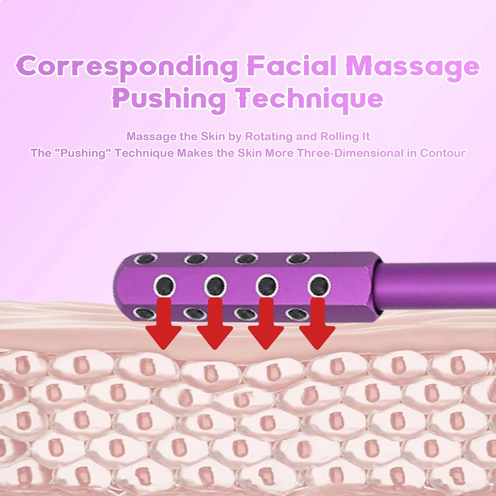 Germanium Stone Beauty Sculptor Roller Facial Massage Tool Radiance Roller for Up Lifting and Skin Care