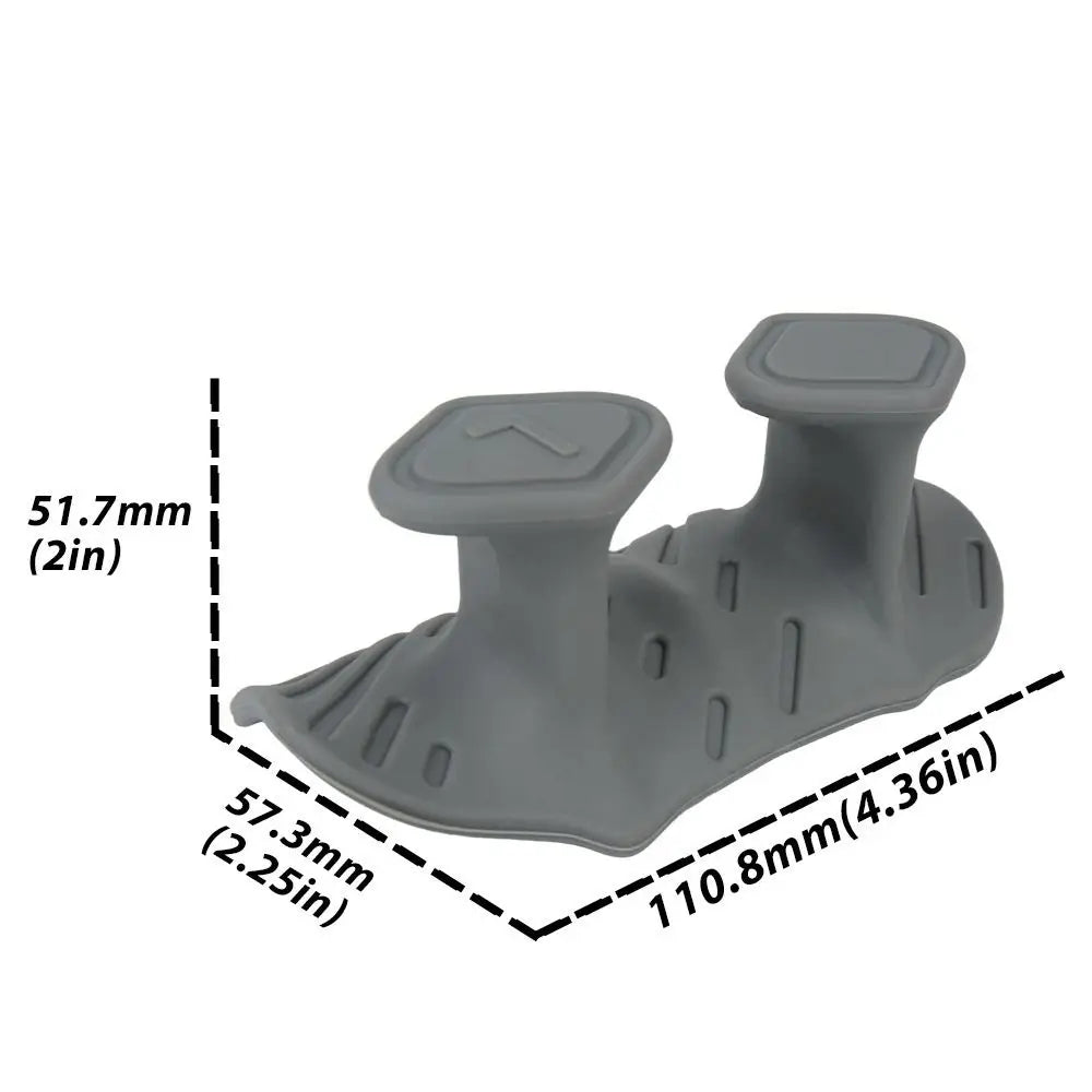 1 Pair Anti-Slip Workout Grips Ergonomic Rubber Hand Protector Gloves for Weight Lifting, Pull-Ups, Home Gym Training & Exercise