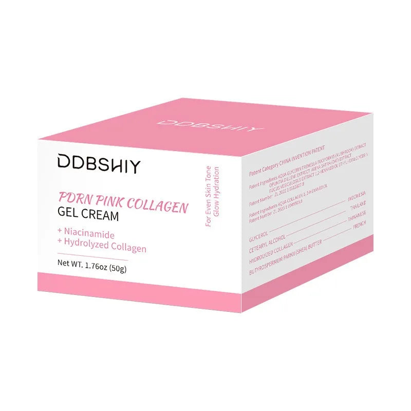 PDRN Pink Collagen Gel Cream  Fade Fine Lines Facial Moisturizing brightning Anti Aging Firming Skin Care