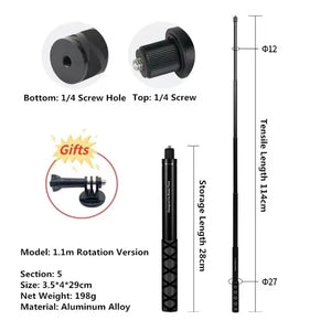 For Insta360 X5 X4 Invisible Selfie Stick Bullet Time Bundle Handle for Insta360 X4 Ace Pro 2 GoPro Panoramic Camera Accessories