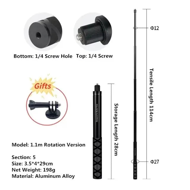 For Insta360 X5 X4 Invisible Selfie Stick Bullet Time Bundle Handle for Insta360 X4 Ace Pro 2 GoPro Panoramic Camera Accessories