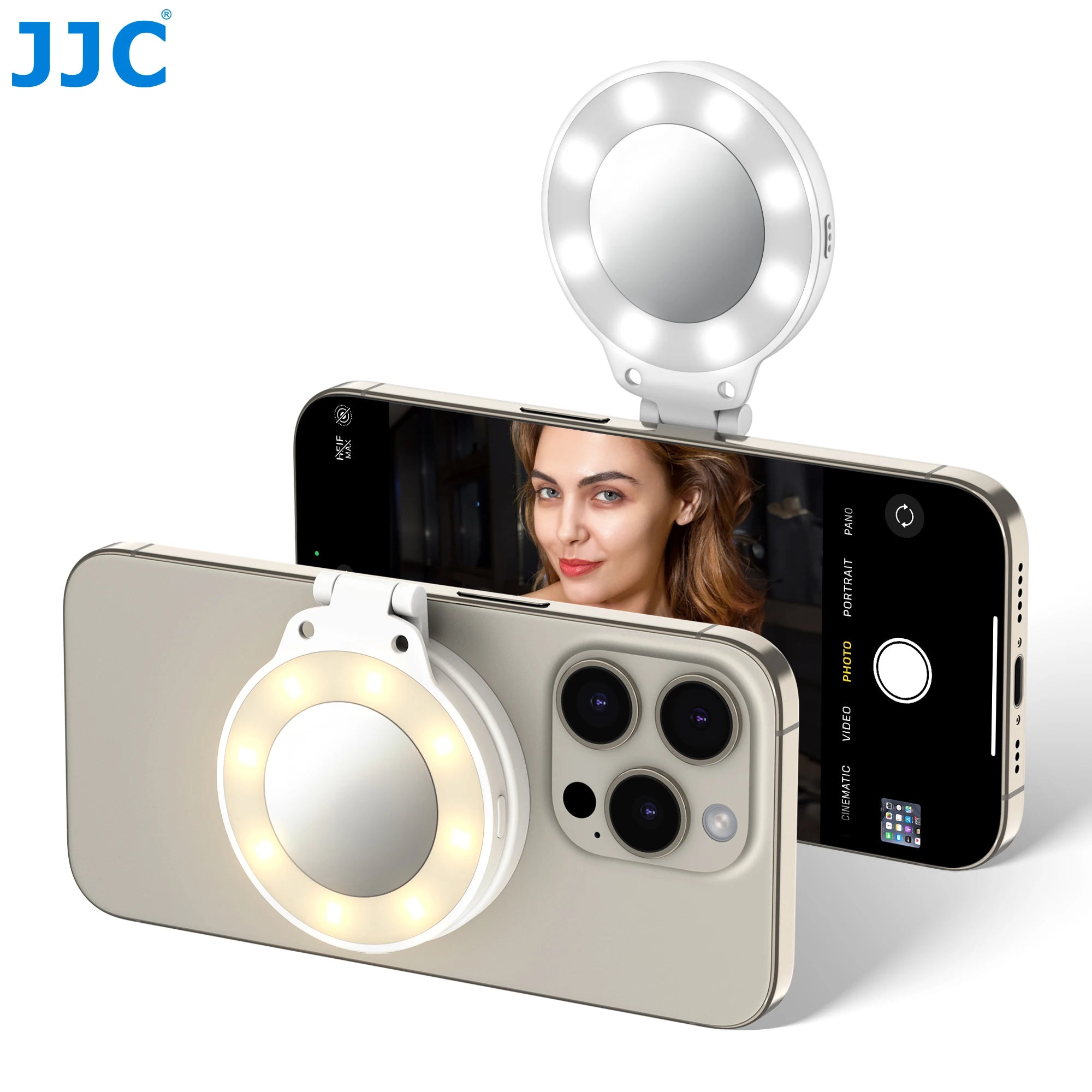 Magnetic Led Selfie Fill Light Mini Portable with USB for Magsafe Iphone 15 14 13 Pro Max Android Video Light for Makeup Vlog