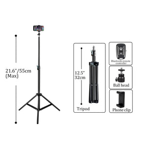 37/68/100/150/200CM Selfie Light Tripod 1/4 Screw Head Photography Portable Stand Trepied Smartphone For Mini Photo Studio