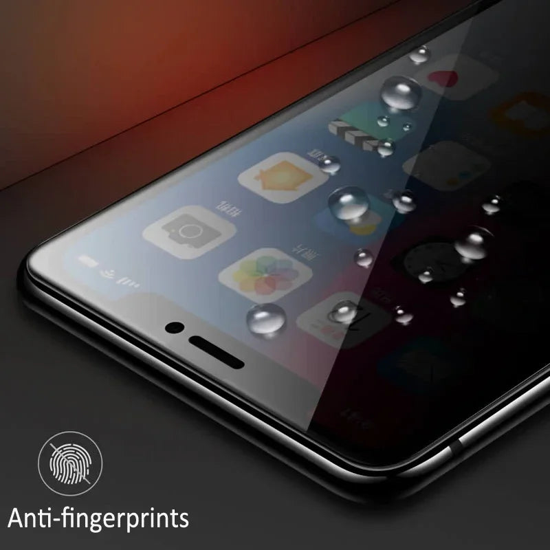 Anti Spy Tempered Glass For iPhone 16 15 14 13 12 Mini 11 Pro XS Max XR X 8 7 Plus SE 2020 Screen Protector Privacy Glass