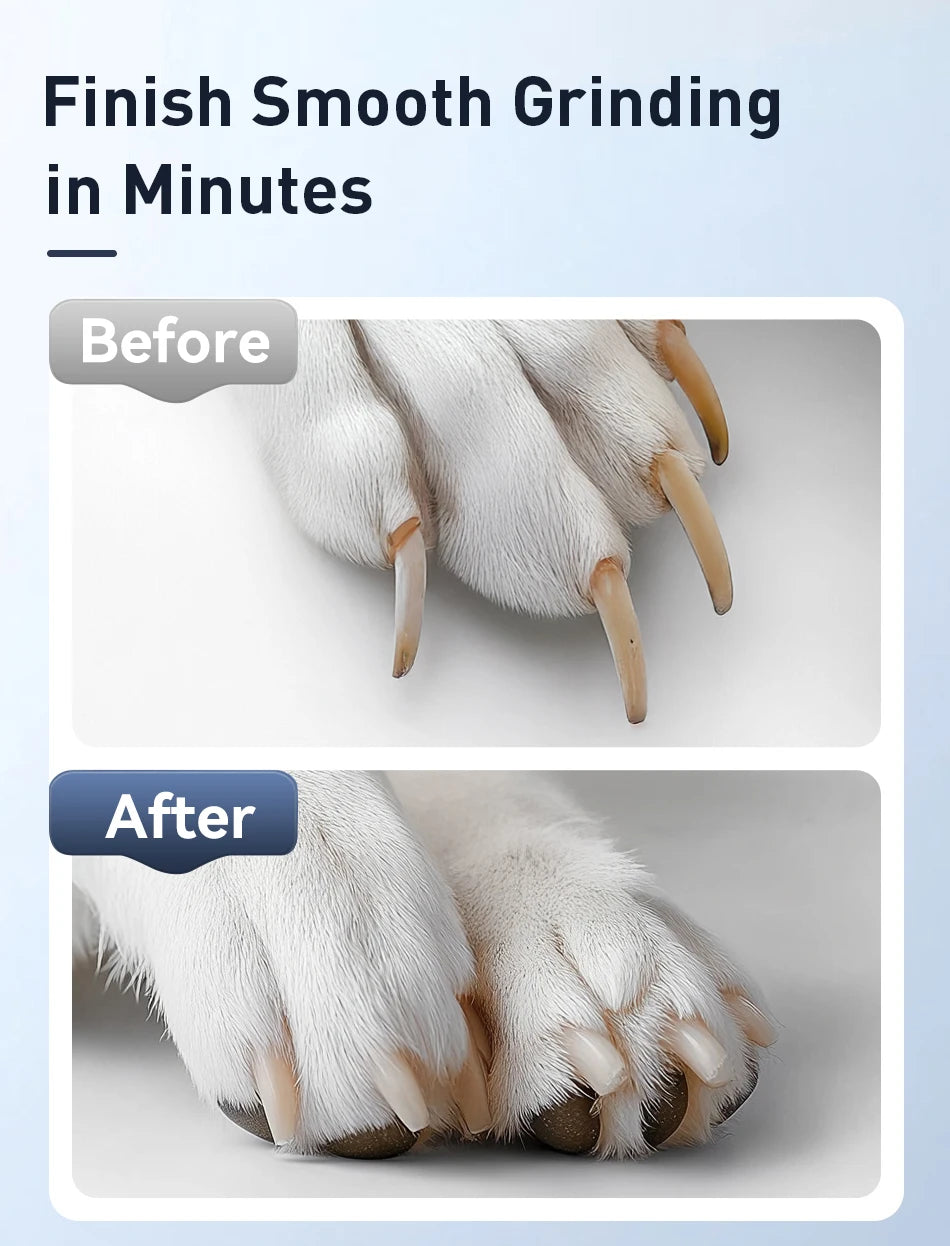ROJECO Stainless Steel Pet Dog Nail Grinder Head For Cyclone Rechargeable Electric Cat Pet Nail Clipper