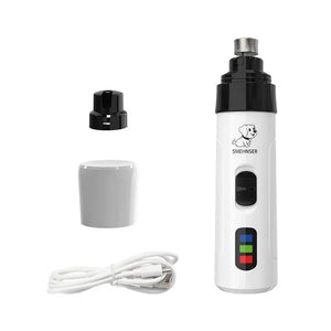 New LED Pet Nail Clippers USB Rechargeable Silent Grinder For Small Large Dogs Cats Paws Trimming Grooming Accessories