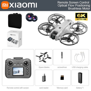 Xiaomi V666 Mini Aerial Tracker UAV 8K HD Foldable Intelligent Obstacle Avoidance Screen Remote Control Brushless Motor GPS UAV