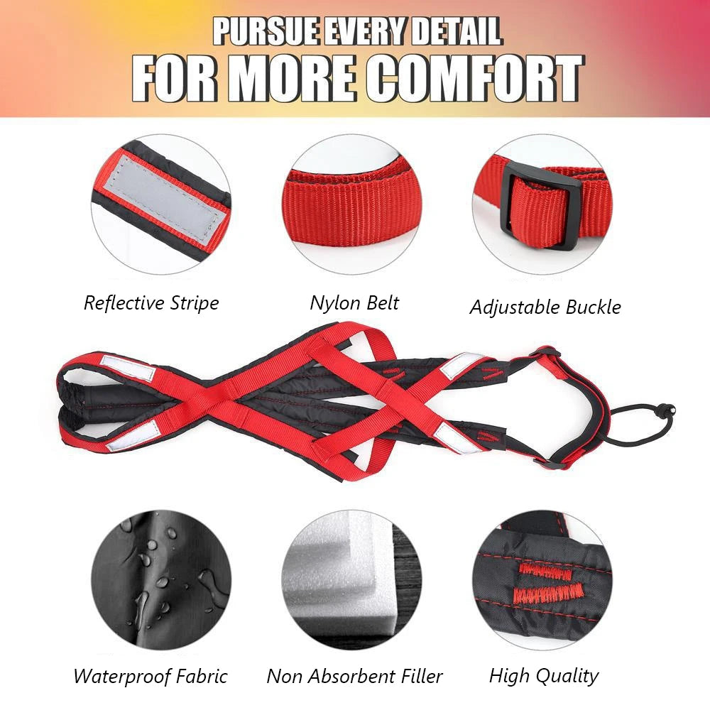 High Quality Big Dog Sledge Harness Skiing Running Pet Harnesses for Medium Large Dogs Alaska Hound Bulldog mascotas Accessories