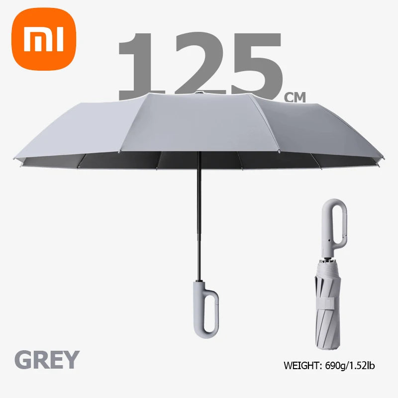 Xiaomi Strong Windproof Automatic Umbrella 72 Bones Sunshade Uv Protection Folding Umbrella Buckle Rain Large Parasol For Women
